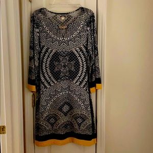 XL Little Black & White Dress